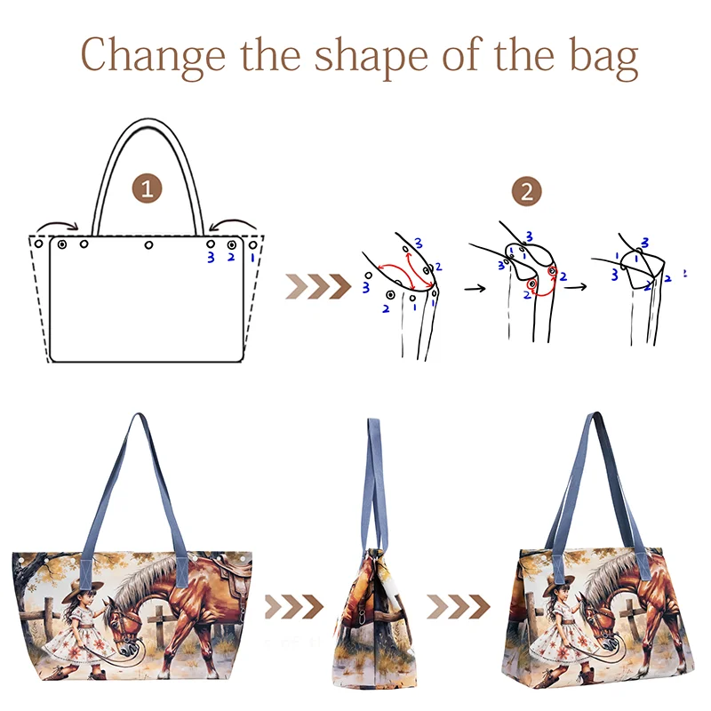 Foldable Women Handbag Oil Painting The Kiss Totes Bag Gustav Klimt Extra Large Capacity Storage Bags for Travel Ladie Beach Bag view 3