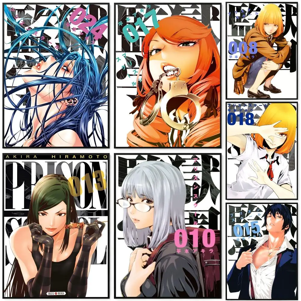 anime Prison School Poster Poster HD Frameless Fresh Natural Style Wall Art Home Decor For Living Room Bedroom Gift