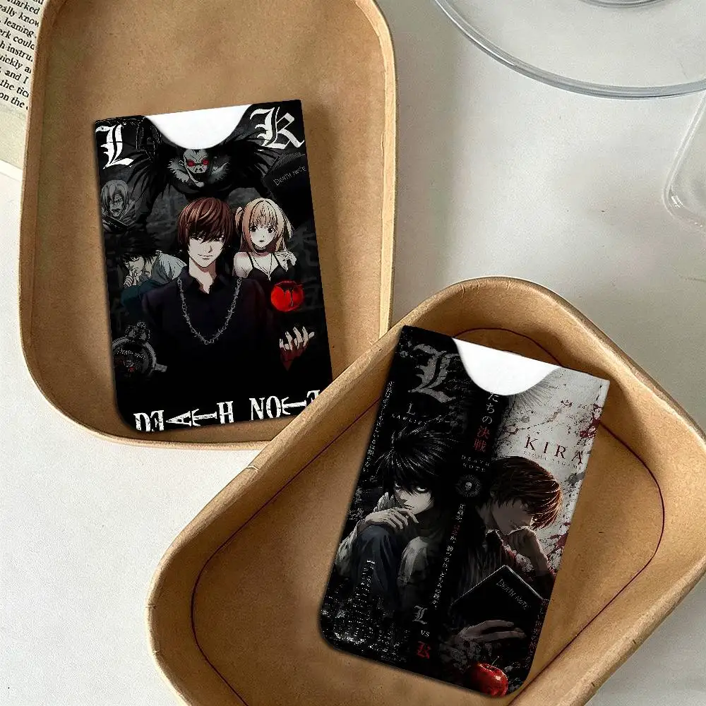 Japaese Anime DEATH NOTE Light and thin mini bag small and portable bus card protective leather case for men and women