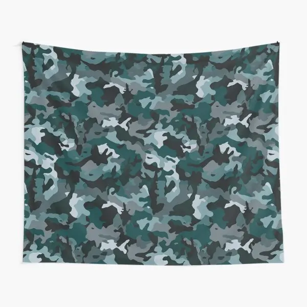 Camouflage Tapestry Black and Gray Camo Decor Wall Hangings Boys Abstract Graffiti Art Camo Design Wall Blanket Art Home Decor