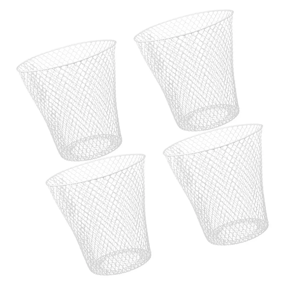 4pcs-iron-weave-basket-multi-purpose-storage-waste-sorting-trash-can-fruit-vegetable-protector-plant-cage-mesh-ventilation