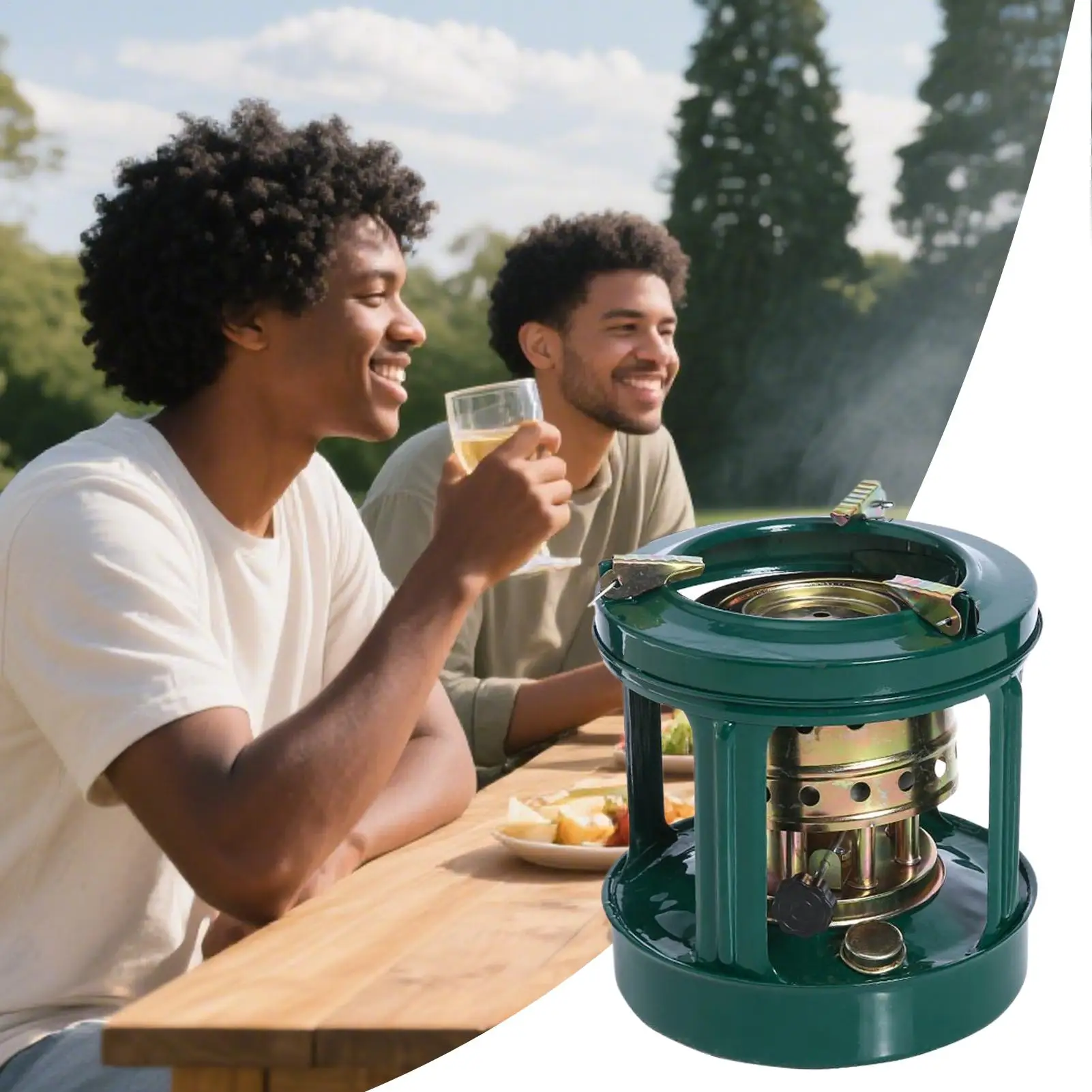 Windproof Kerosene Stove Portable Outdoor Camping Kerosene Burner Heater Patio Picnic Cooking Equipment for Picnic Hiking