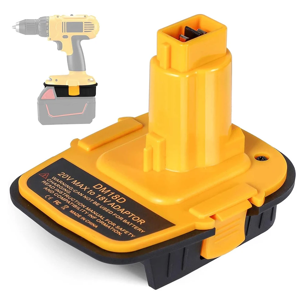Battery Adapter with USB Convert for DeWalt 20V for Milwaukee 18V Lithium Battery to For DeWalt NiCad & NiMh Battery Power Tools