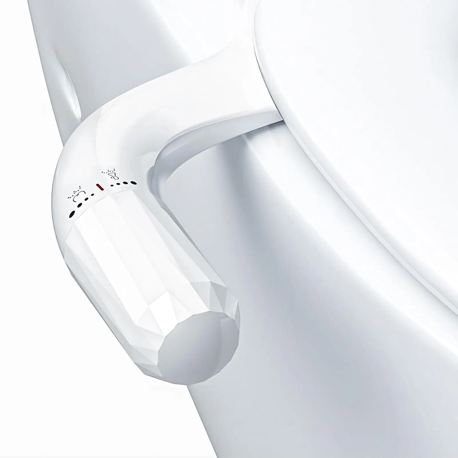Bidet Attachment, Bidet Insert for Toilet, Ultra-Thin, Minimalist, Non-Electric Dual Nozzle, Front & Rear Wash, Adjustable Water Pressure, Fresh Water Pressure Toilet Attachment, Butt Shower