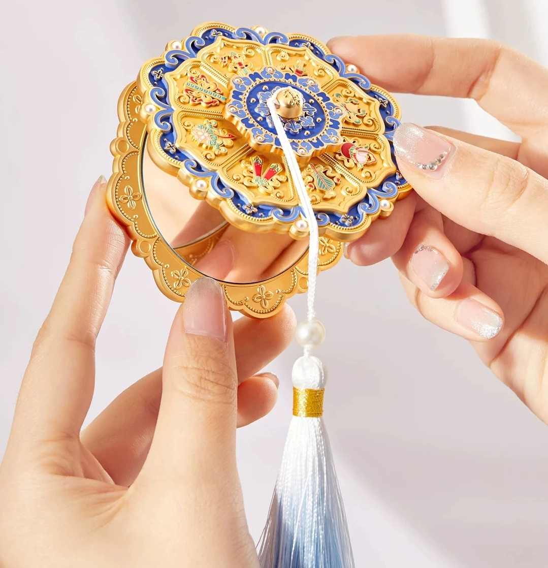 NEW Creative Multi Purpose Folding Portable Decorative Makeup Mirror Cultural and Creative Women's Exquisite Festival Gift