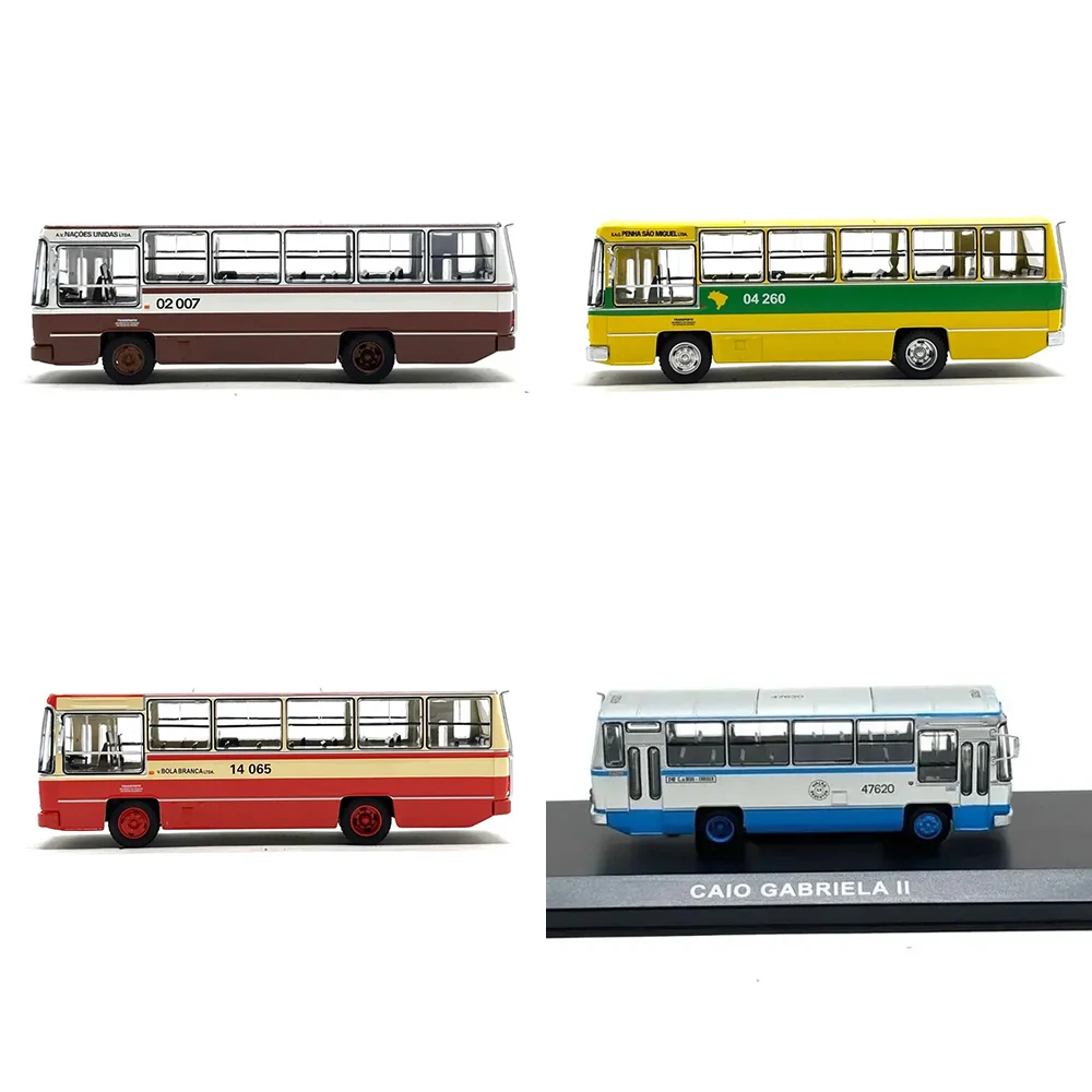 Ônibus Clássico Brasileiro Série 4 Minibus Caio Gabriela II 1:72 Coleção de Modelos de Carros em Metal Fundido Clássicos Presente