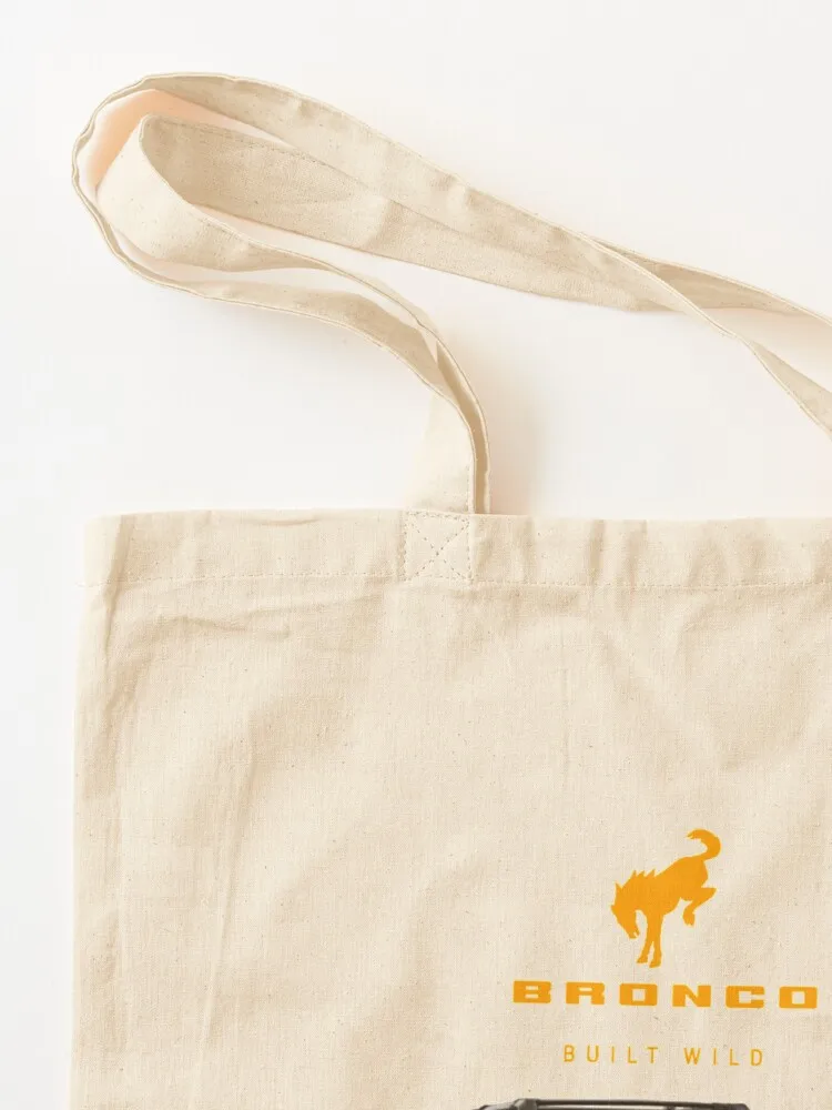 Bronco and Logo - Cyber Orange Tote Bag shopping cart bags great bag reusable shopping bag Custom