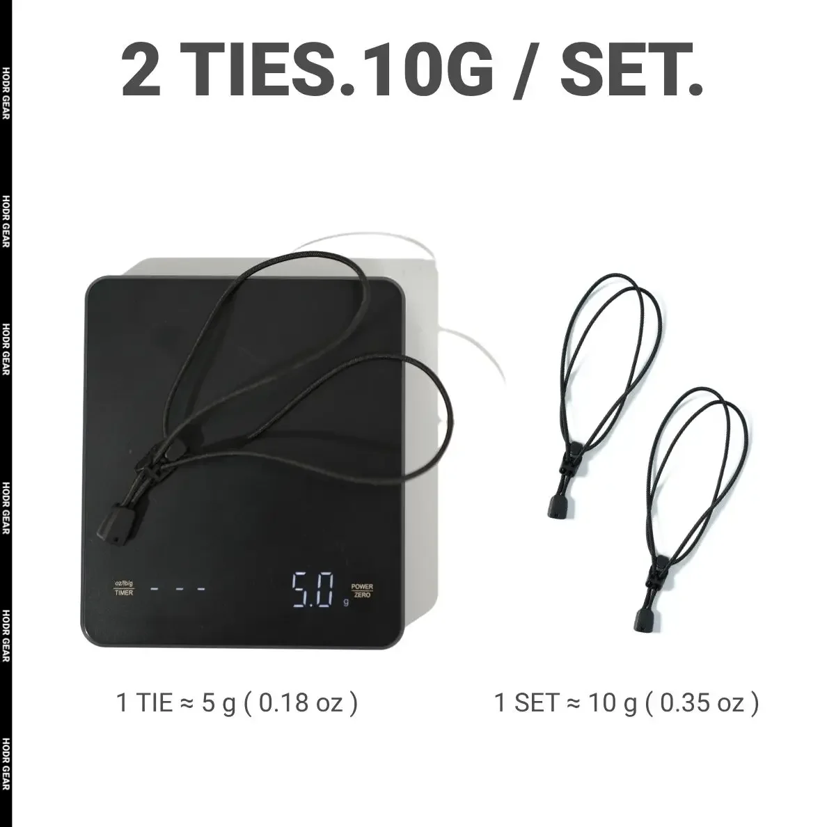 [HODRGEAR] Schlaufenbinder 2er-Pack Ultraleichte Elastische Ausrüstungsbinden 10g Set Nifco Hardware Wiederverwendbar für Zeltstangen, Planenstangen, Schlanke Camping- und Wanderstangen – Detail 6