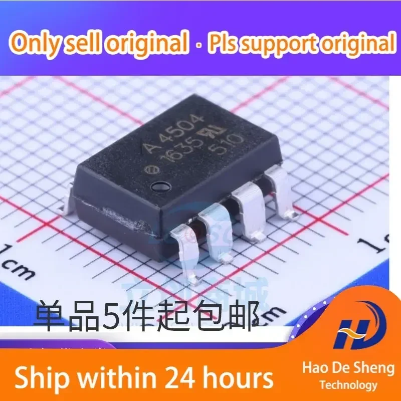 

10 шт./лот A4504 HCPL-4504-500E SOP-8 Оптрон, новый, оригинальный, в наличии