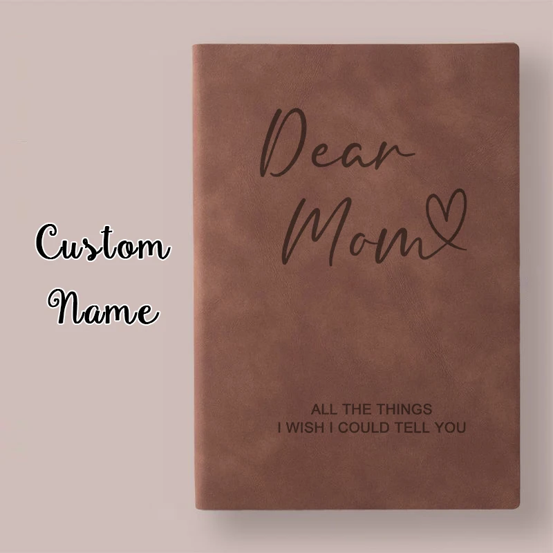 personalizado livro de lembranca de memoria cartas para a mamae personalizado mama notebook querido diario mamae presente do dia das maes dropshipping 01