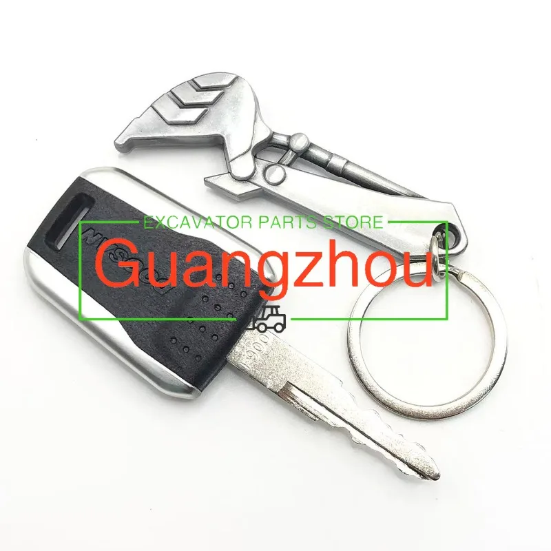 

For Doosan Bobcat Terex 1/2/5pcs F900 Keys with Keychain Excavator Heavy Equipment Ignition Start Switch Door Lock Fit E80