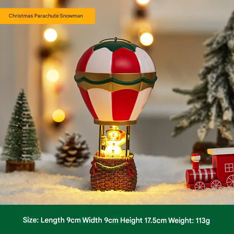 جديد عيد الميلاد الراتنج الحلي هدايا عيد الميلاد سانتا كلوز ثلج ليلة ضوء عطلة الديكور الحلي عطلة الأطفال إلى #6