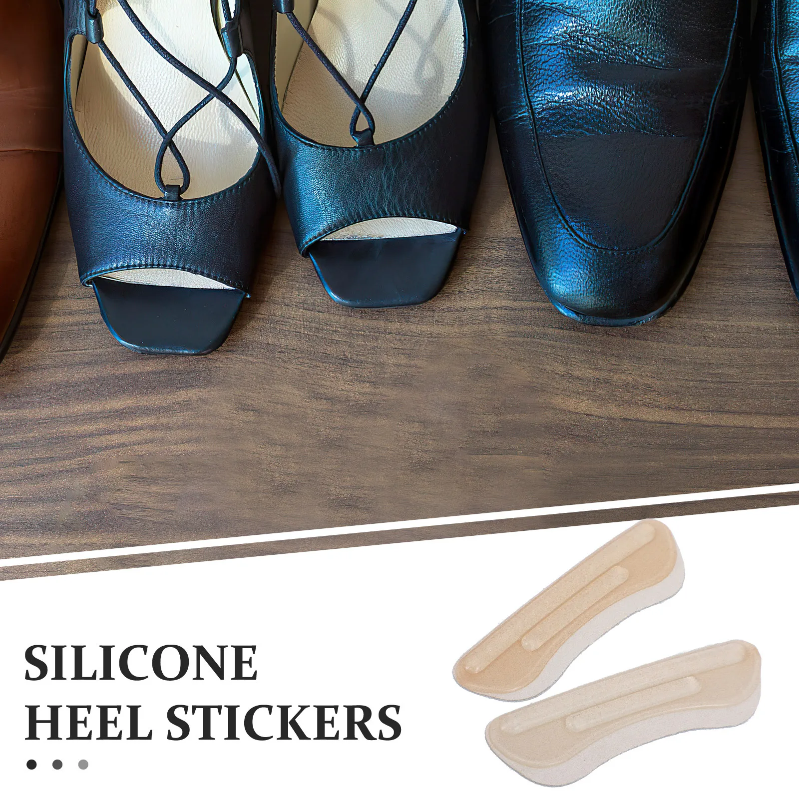 

1 Pair Anti-Slip Heel Pads Comfortable Heel Protectors For High Heels Wear-Resistant Shoe Inserts Foot Care Tools
