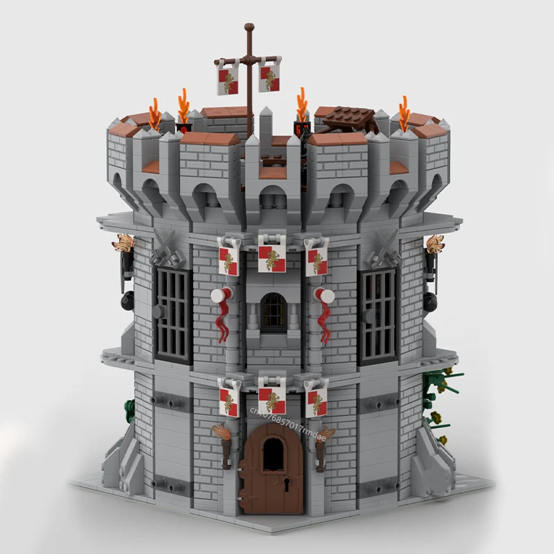 

2283pcs MOC European Medieval Street View Castle Tower building DIY creative ideas Retro child Toy Birthday Gift building blocks