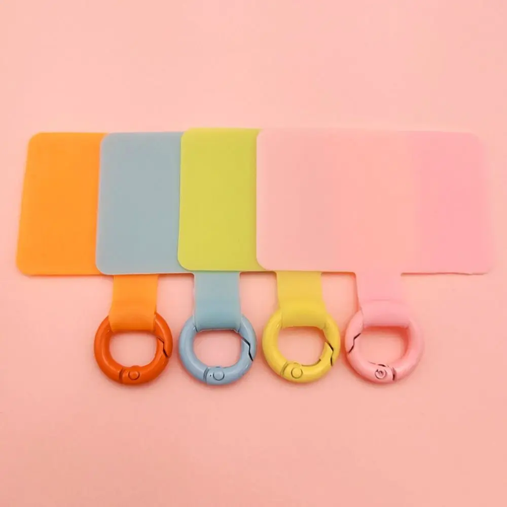 Anti-lost Phone Lanyard Gasket Attachment Metal Backle Mobile Tether Pad Durable Detachable Mobile Phone Patch Hanging Cord