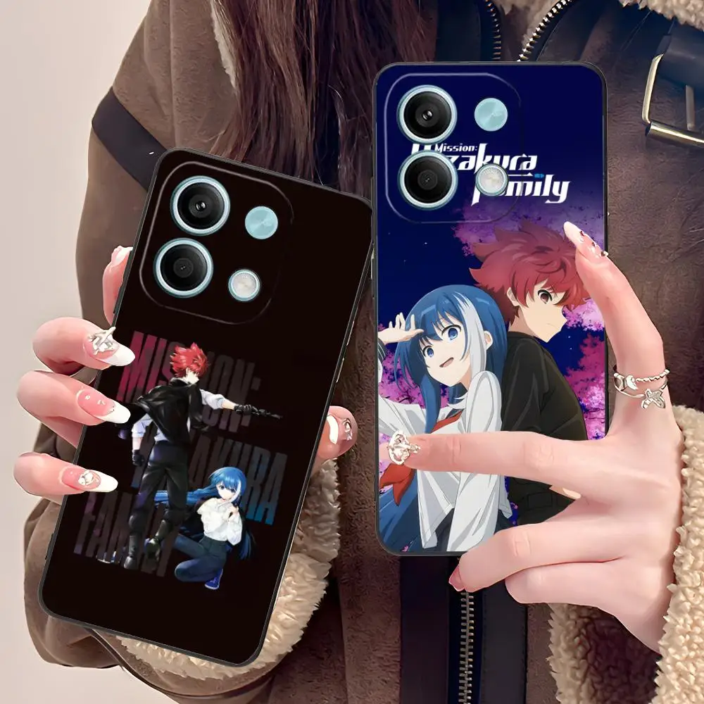 

Чехол для телефона Mission Yozakura Family для POCO M6 M5 M4 M3 X7 X6 X5 X4 X3 F6 F5 F4 Pro GT 5G с цветным принтом, довольно роскошный чехол