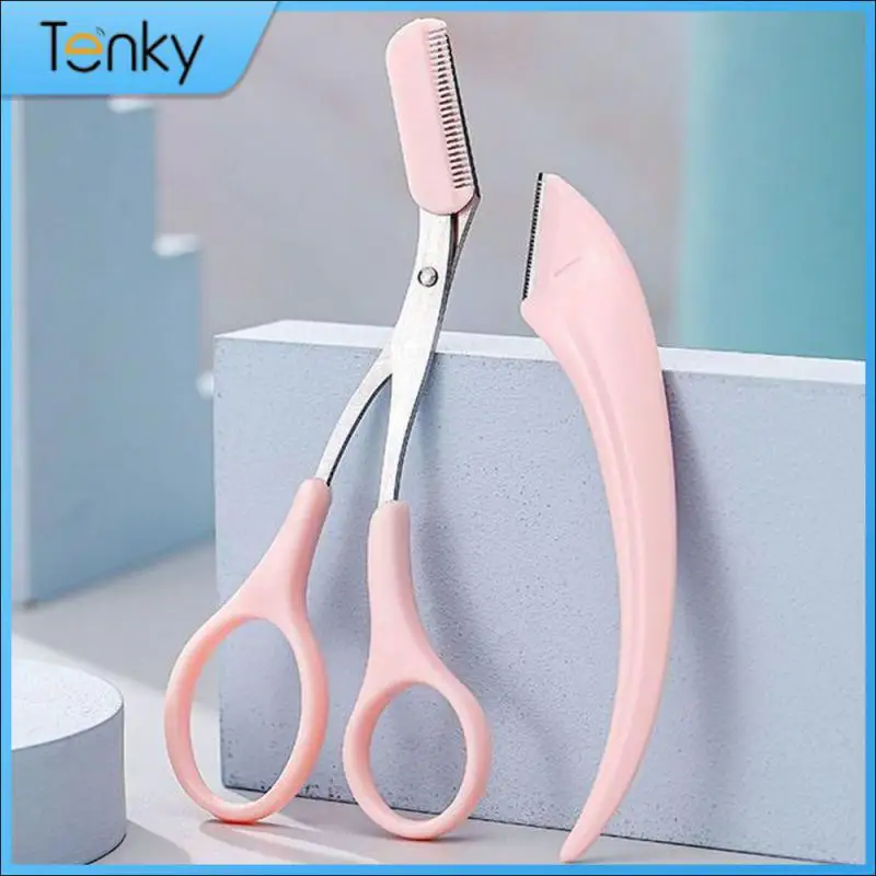 Eyebrow Comb Convenient Design Professional Grooming Precise Trimming Widely Used Essential Grooming Tools Eyebrow Trimming Set