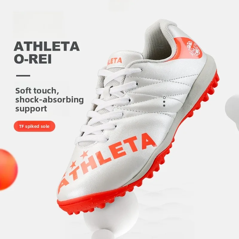 

Футбольные бутсы Athleta для детей, тренировочные, TF Gluey Tal, для юношеского футбола, 20J, из ПУ, с улучшенной амортизацией, противоскользящие.