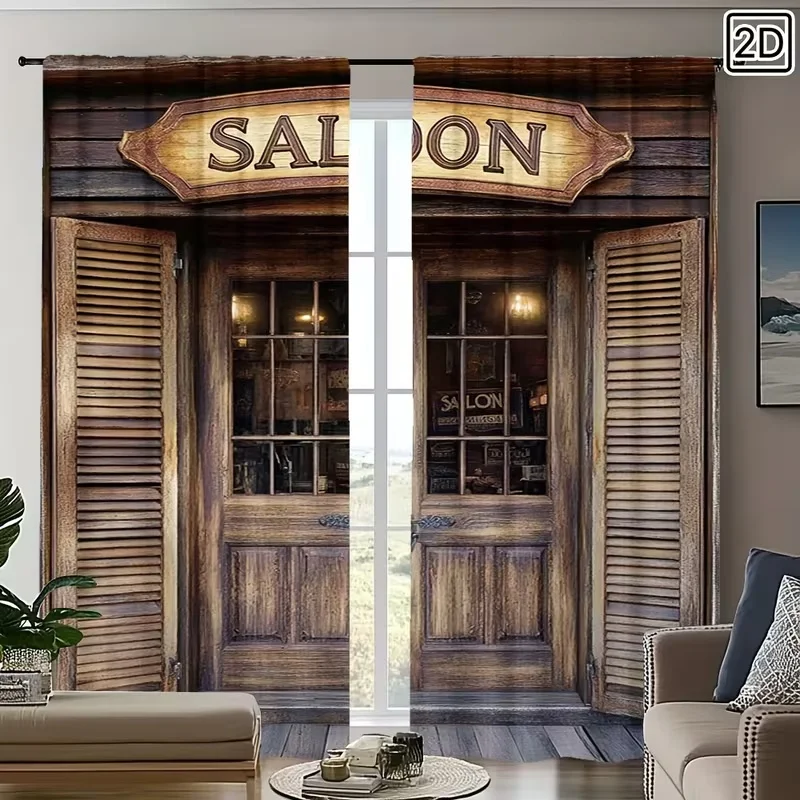 

2 шт. шторы с принтом для витрины, подходят для спальни, гостиной, кухни, украшения дома, декора окон