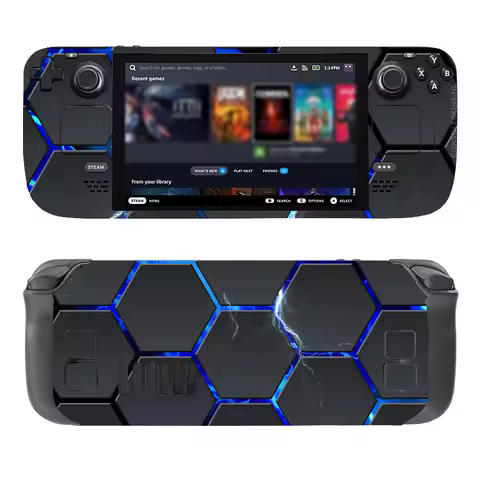 Skin Sticker for Steam Deck Decorative Vinyl Decal Wrap Cover Full Set For Steam Deck Oled Game Accessories Sticker