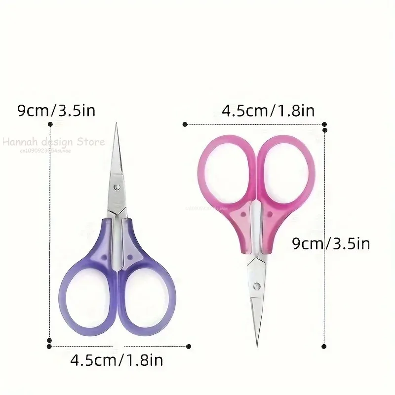 Compact Precision Craft Scissors Sharp Stainless Steel Blades with Protective Cap For Paper Cutting Scrapbooking Sewing