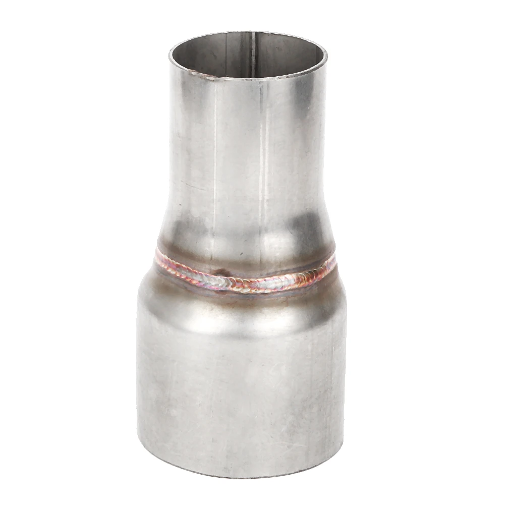 63mm/2.5in To 45mm/1.75in Stainless Steel Exhaust Reducer Connector Pipe Tube Adapter Intake Pipe Connection Joint With Hole