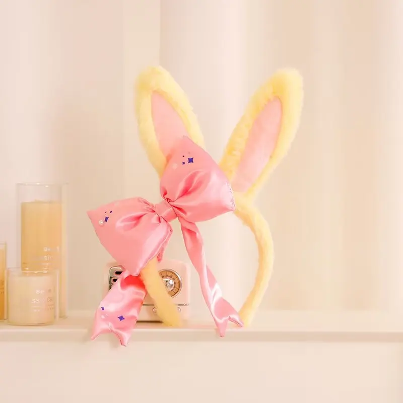 Stitch Plush Hair Hoop Kawaii Plush Headband Rabbit Plush Hair Accessories Anime Plush Hair Band Gifts For Children