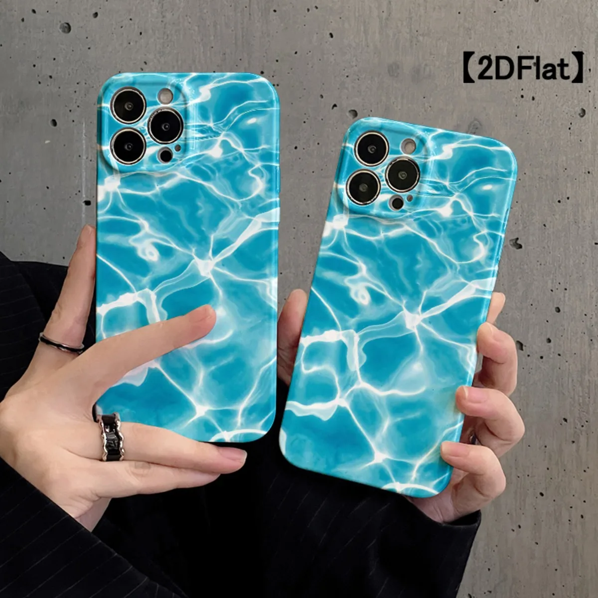 Summer Blue Sea Pattern Full Coverage Glossy Film Phone case, suitable for iPhone 17, 16, 15, 14, 13, 12, 11, etc.