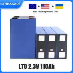 Yinlong Original A Grade 2.3V 110Ah LTO Rechargeable Batteries 6-24PCS For Energy Storage System EV RV Bus Solar Energy