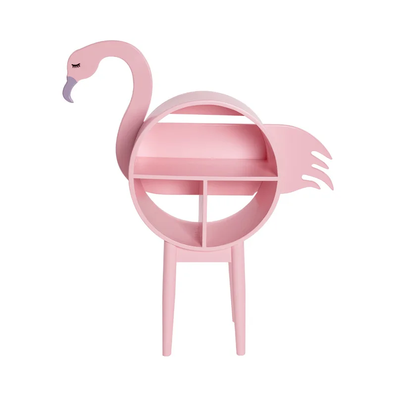 

Flamingo round cabinet, girl heart floor ornament arrangement
