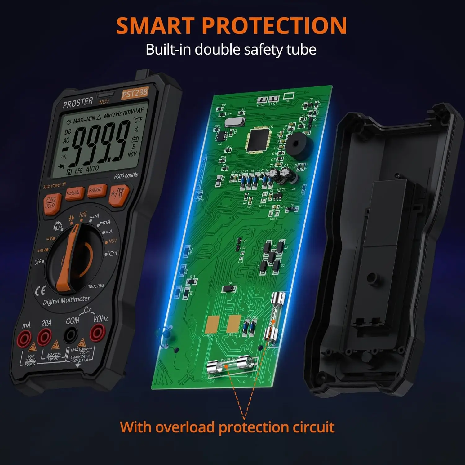 Multimeter Digital - Kit Kabel Uji