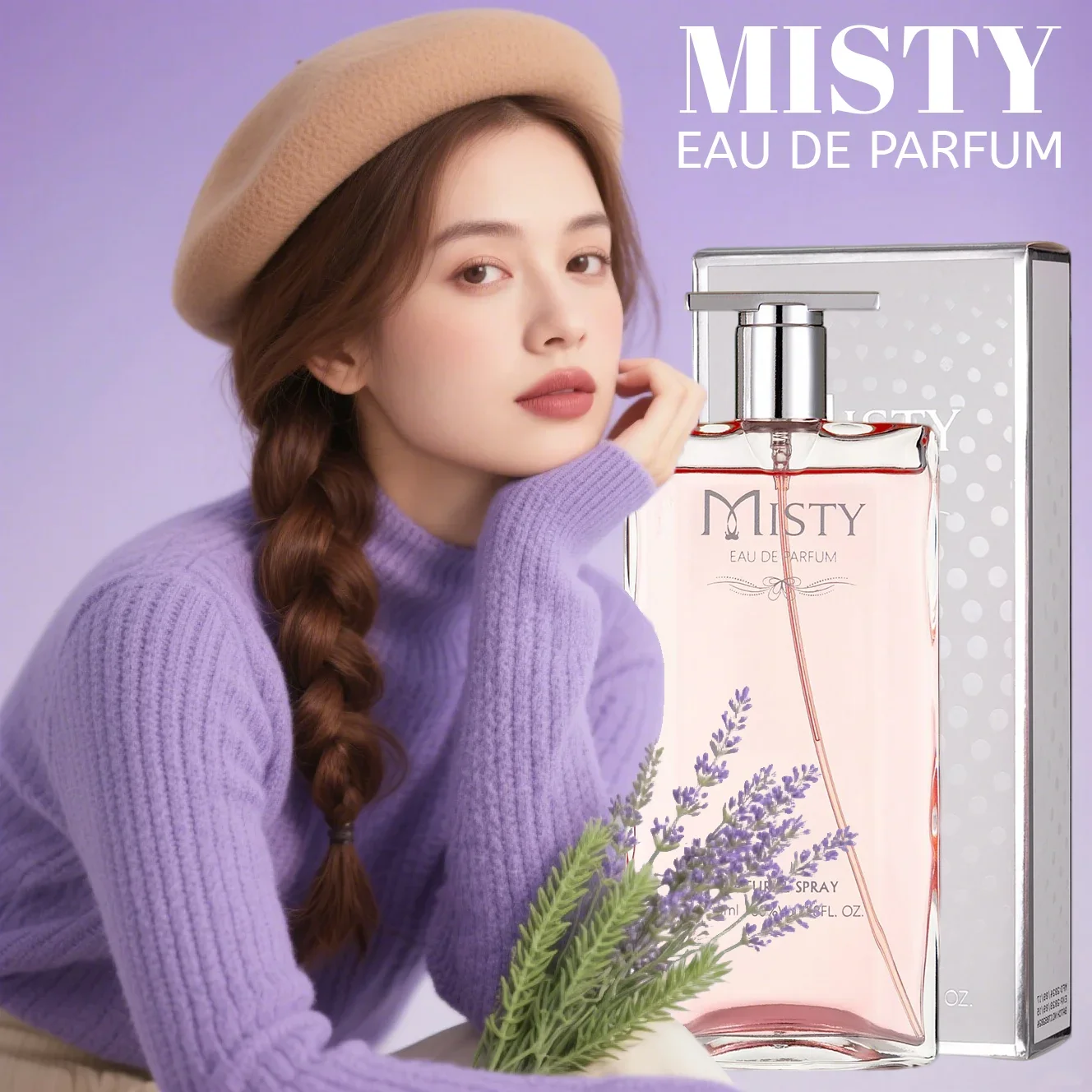 

Perfume Women, 55ML Spray Perfume with Floral, Sandalwood & Vanilla Scents, Long-Lasting Fragrance, Suitable for Daily Wear