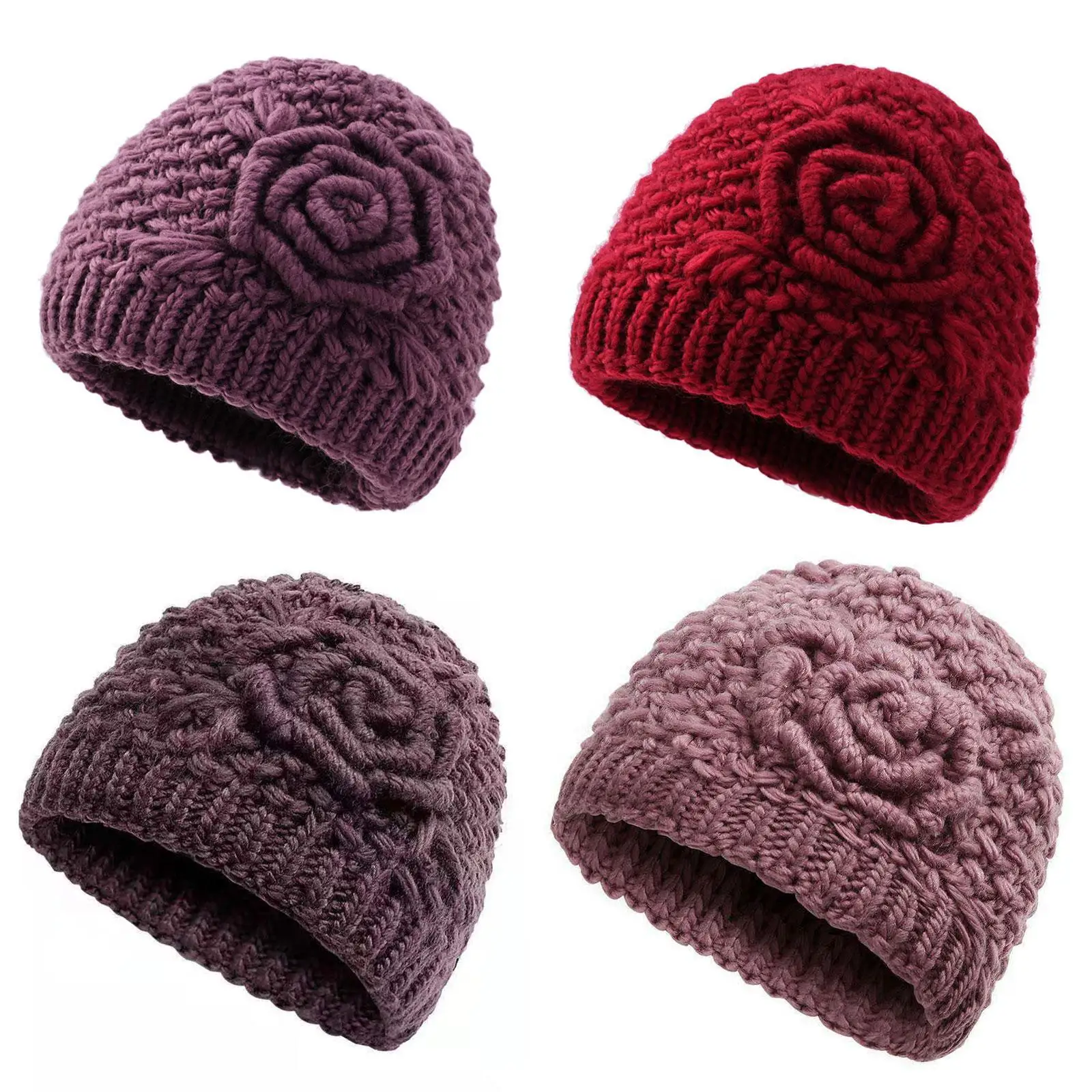 

Winter Knit Beanie Hat Men Women Soft Knitted Hat for Outdoor Dating Travel