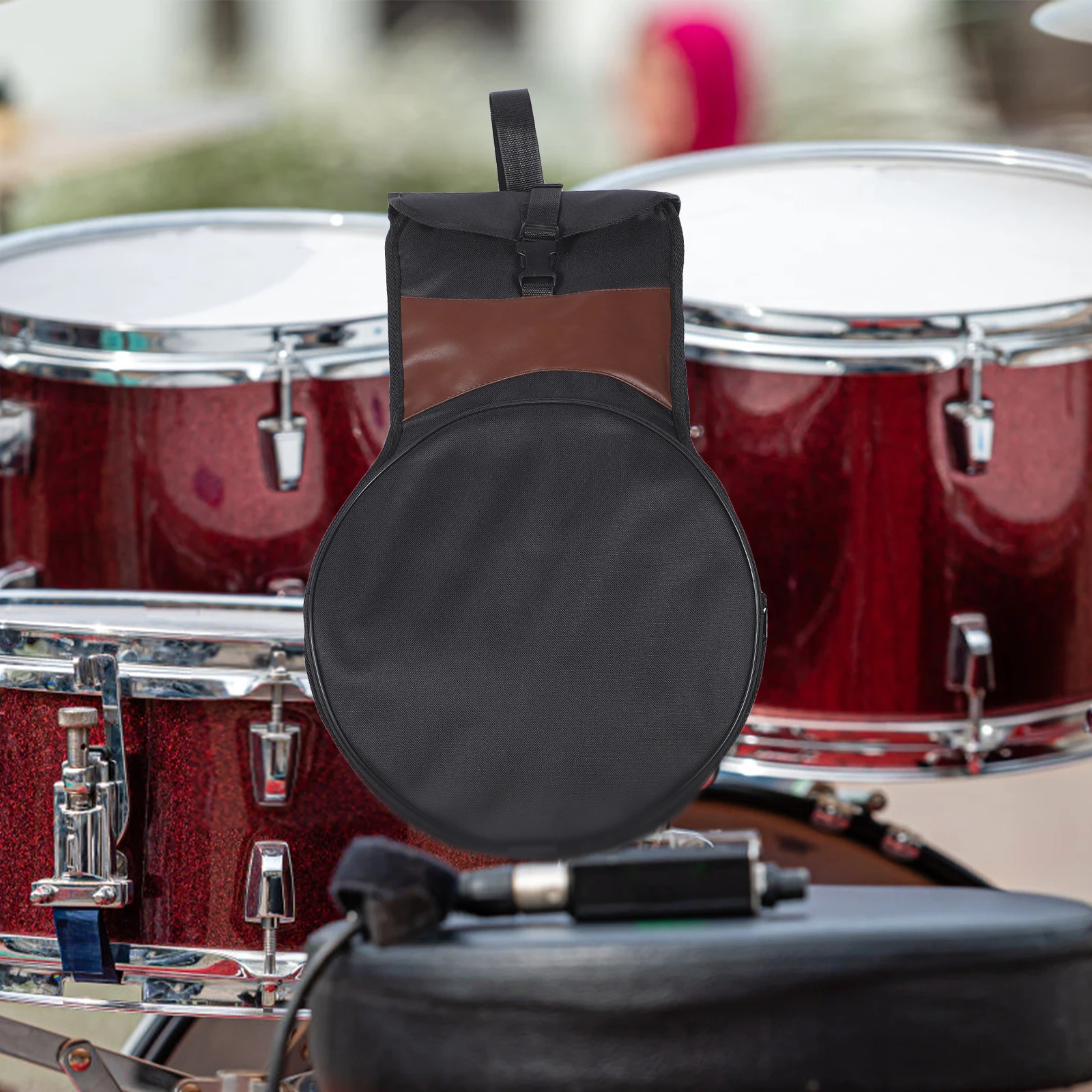 

12inch 10inch 8inch Universal Dumb Drum Set Bag Snare Drum Pad Storage Case Lightweight Portable Drumming Gear Carrying Oxford
