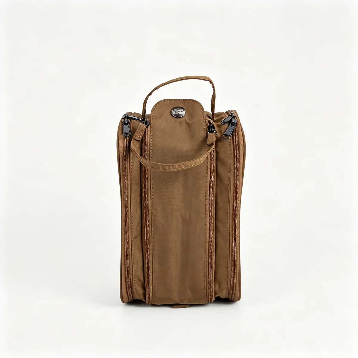 Strapazierfähige Nylon-Kosmetiktasche, leichte Reise-Toilettentasche mit Doppelreißverschluss, geräumiger Aufbewahrungsorganizer für Schreibtisch und Koffer, Unisex – Detail 6