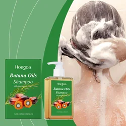 100ml Batana Oil Shampoo For Hair Growth Moisturizing Gloss Enhancing Softening Long-Lasting Scent Removes Loose Dandruff Flakes