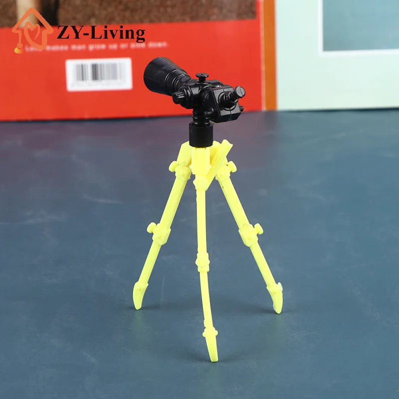 2Pcs Doll Telescope Model Dollhouse Miniature Version Telescope Doll Home Decor