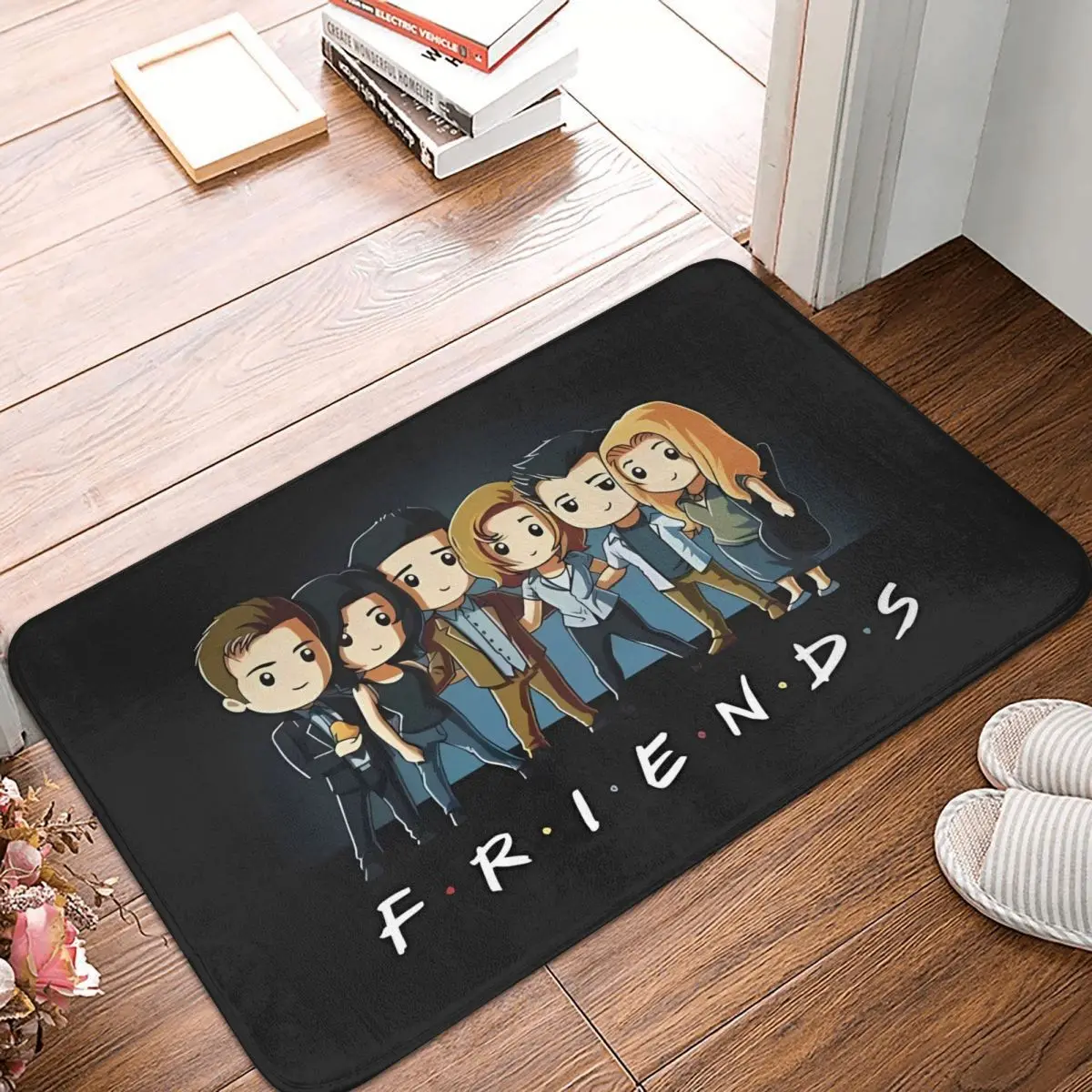 Friends TV Show Bath Mat Television Bathroom Rug for Shower Home Decor Washable Absorbent Floor Mat Anti Slip Pattern Toilet Mat