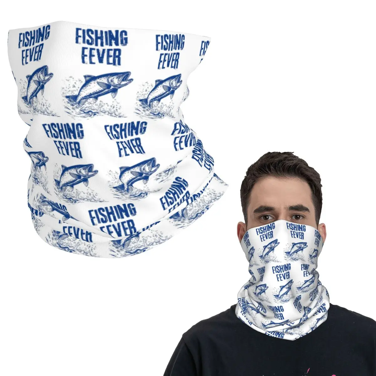 

Бандана для рыбалки, рыбы, лихорадки, на шею, маска с принтом, шарф, теплый велосипедный шарф, унисекс, для взрослых, моющийся
