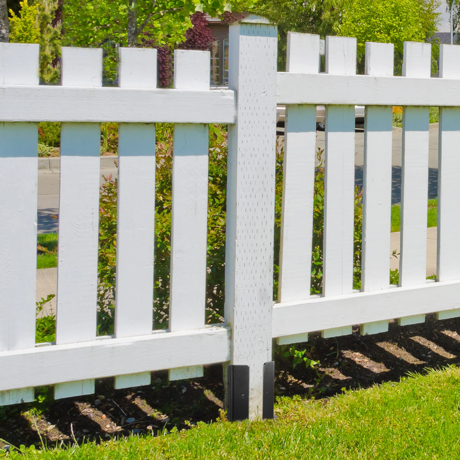 

4 Sets Pergola Brackets Fence Post Bracket Deck Railing Base Anchor Metal Support Bracket for Wooden Fences Mailbox Posts Easy