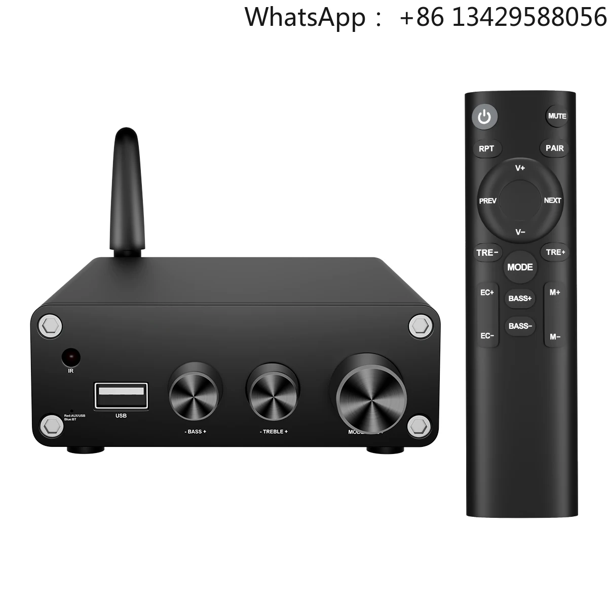 

VIRE 2 Channels 50W TPA3116D2 Stereo Power Amplifier Mini Digital HIFI Home Desktop Audio Amp