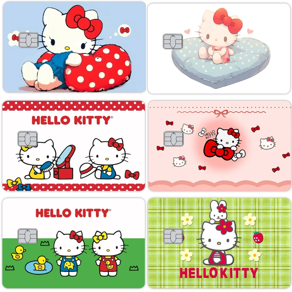 

Fashion New 1pc Hello Kitty Anime Pvc Credit Debit Card Skin Stickers Film Kawaii Cartoon Anti-scratch Protective Decal Front