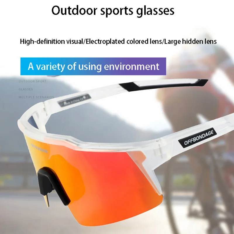 OFFBONDAGE Cycling Glasses MTB Road Bike Polarized Sunglasses UV400 Protection Ultra-light Bicycle Eyewear Sport Equipment