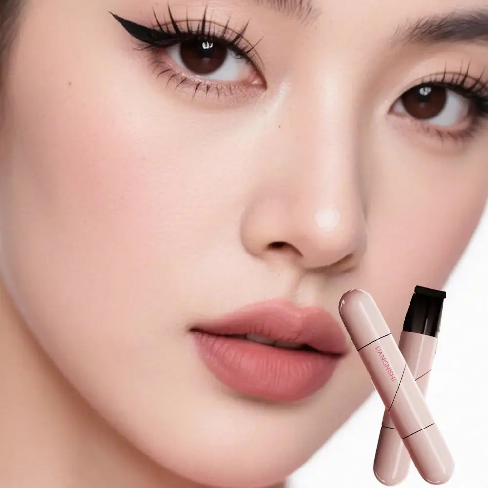 Stylo Eyeliner à tampon gauche droit, pointe triangulaire étanche, marron et noir, maquillage pour les yeux, cosmétiques, Extension de revêtement liquide rapide B0A9