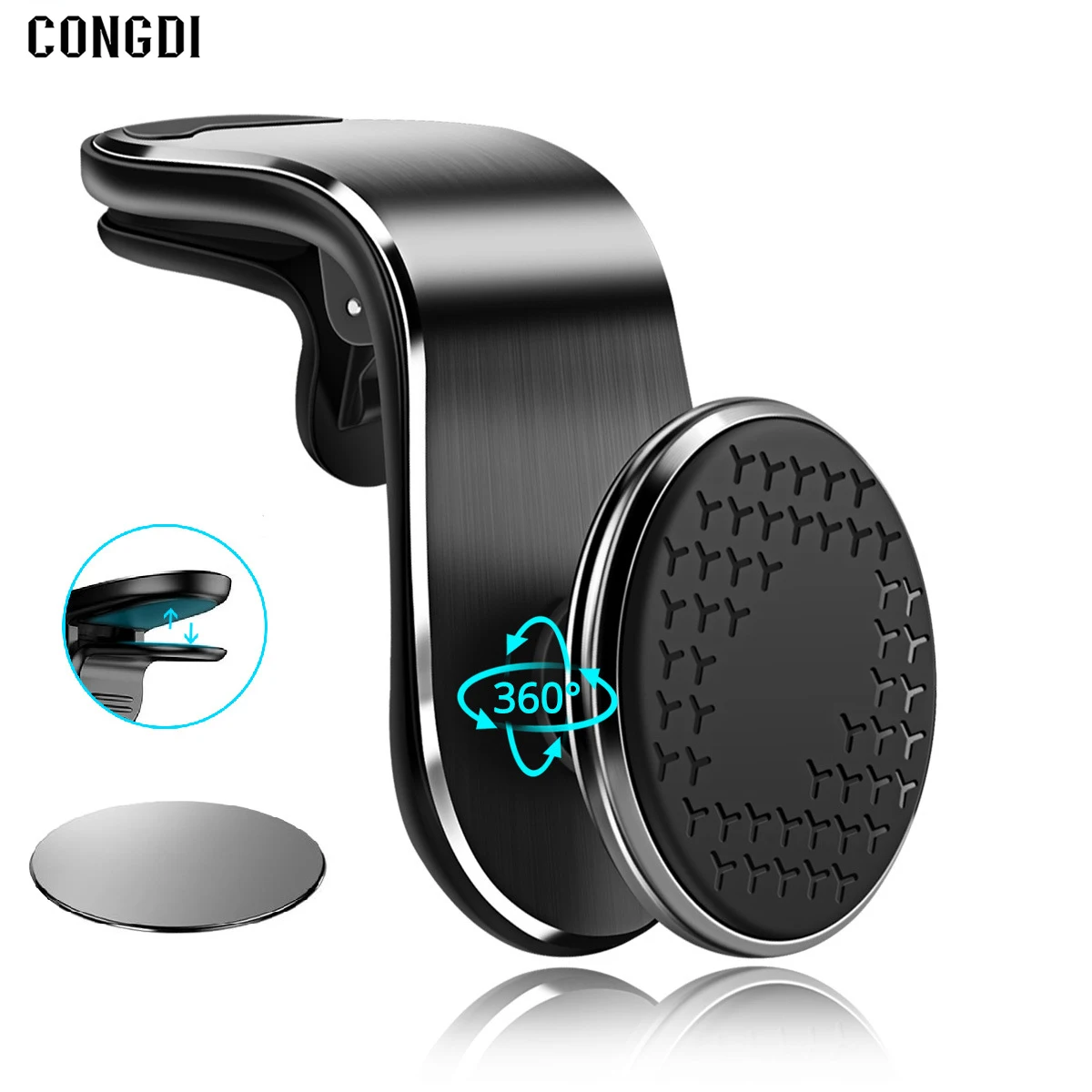 Auto Magnetische Telefoon Houder Stand Clip 360 Metalen Air Vent Magnetische Houder Beugel In Auto Mount Houder Voor Xiaomi Iphone 12 Sansung