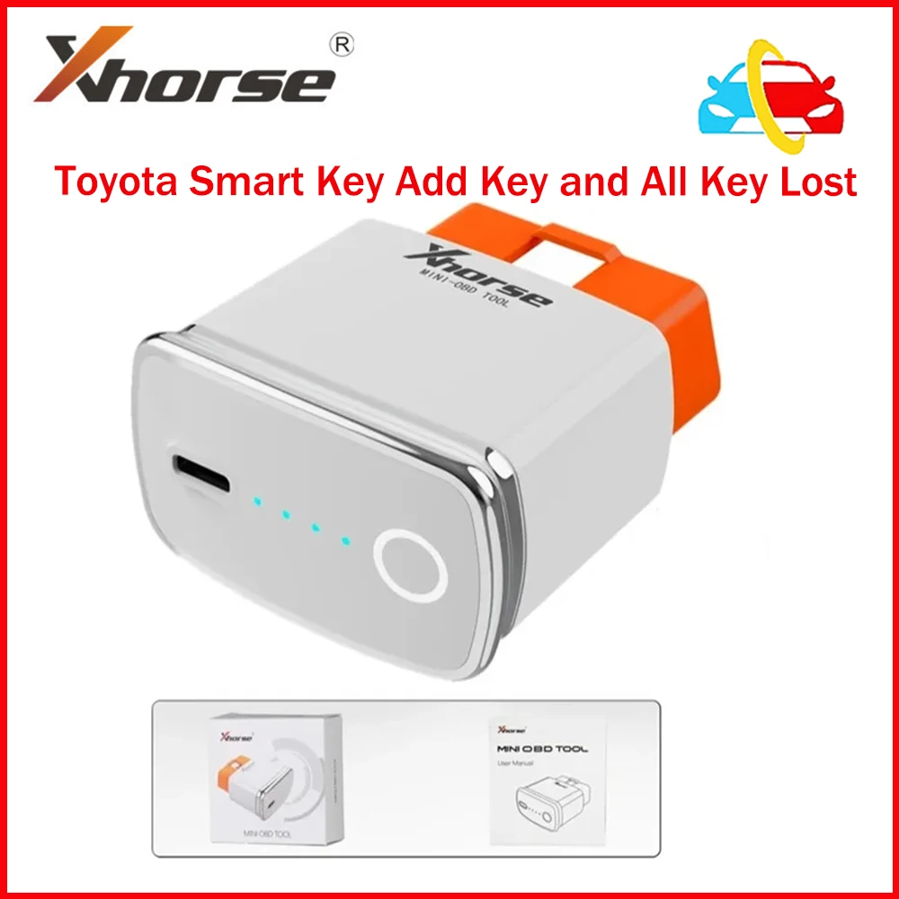 

Newest Xhorse MINI OBD Tool XDMOT0GL FT OBD for Toyota Add key All Key Lost used with VVDI Key Tool MAX / Xhorse App