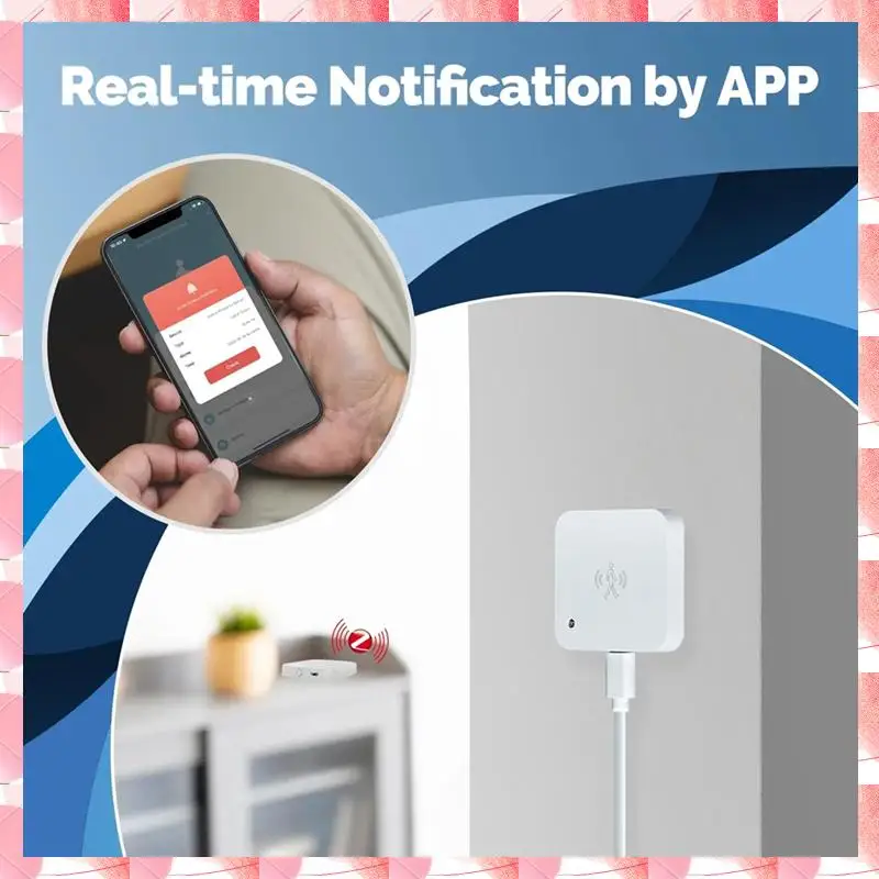 JAJA Wifi Smart Human Presence Sensor Motion Motionless Detection Light Luminance Sensor Wired, App-Benachrichtigung