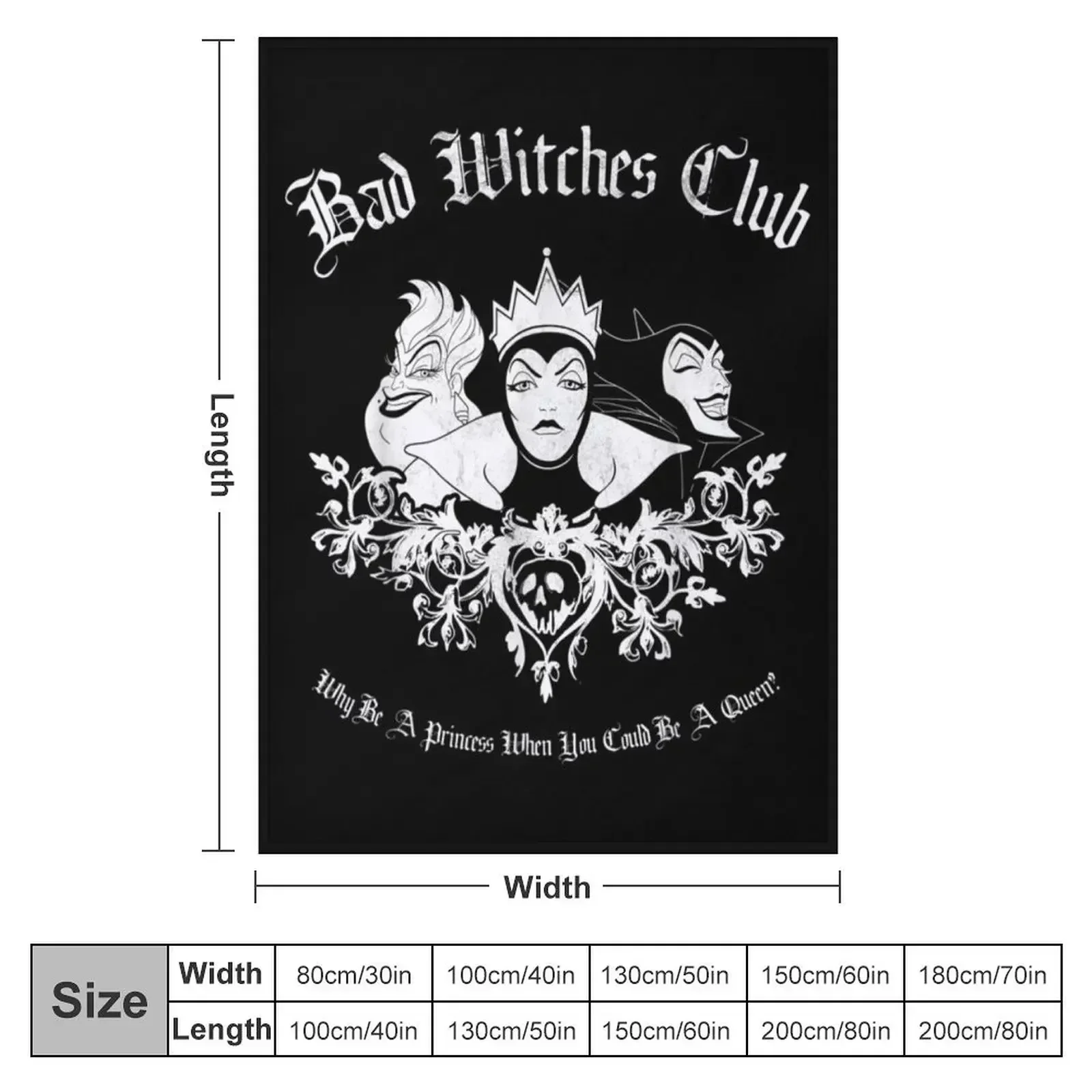 Funny Bad Witches Club Group Shot Throw Blanket Personalized Gift heavy to sleep Blankets