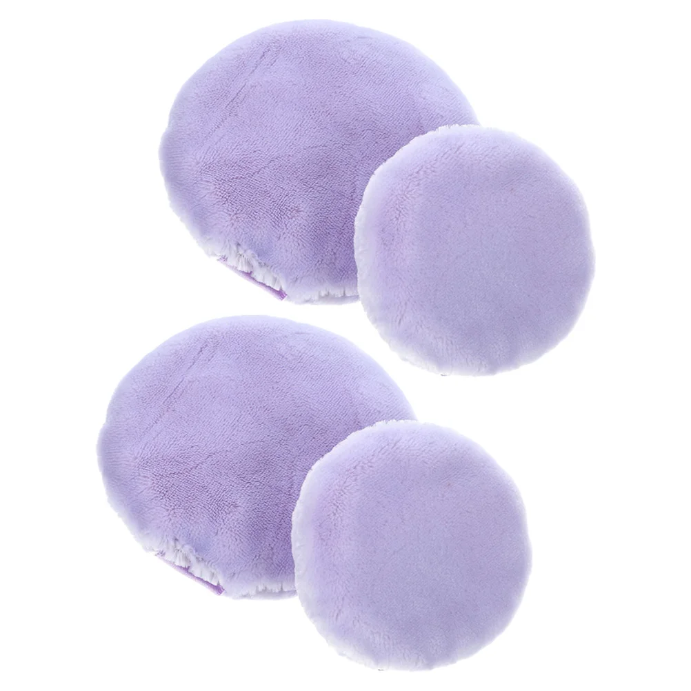 4 pçs algodão maquiagem macio solto pó puff tamanho compacto aplicador de pó facial para fundação corretivo cosméticos