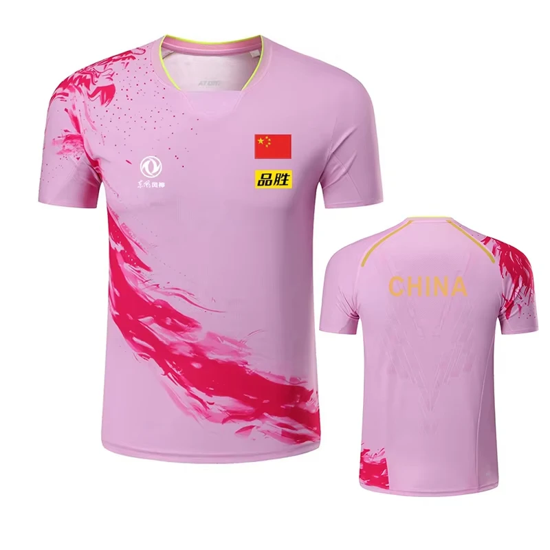 China Dragon Table Tennis Printed T-Shirt For Men Women Clothing Fashion Badminton Sports T-shirt Ping Pong Jersey Fitness Shirt - view 4